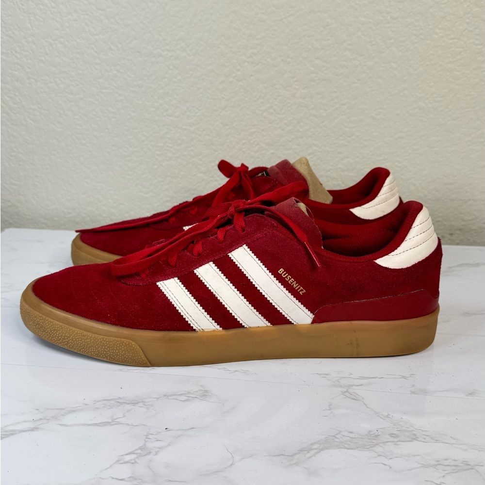 adidas Busenitz Skate Sneaker Suede‎ Vulc Red Gum Size 12 Dennis Busenitz Shoe